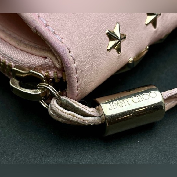 💕JIMMY CHOO STAR STUDDED COMPACT WALLET💕 - Picture 4 of 9